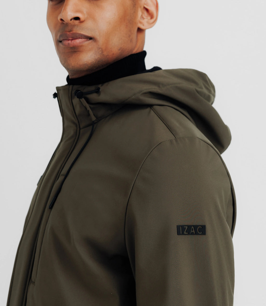 Parka col montant kaki - IZAC