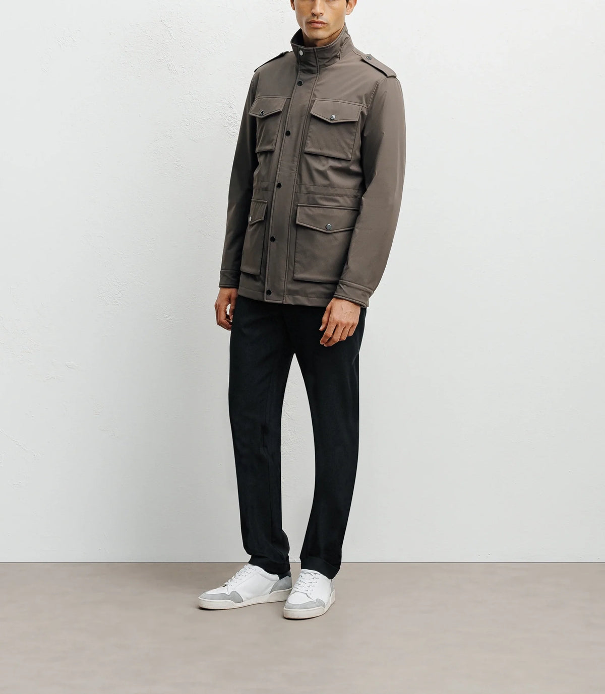 Parka 4 poches taupe - IZAC
