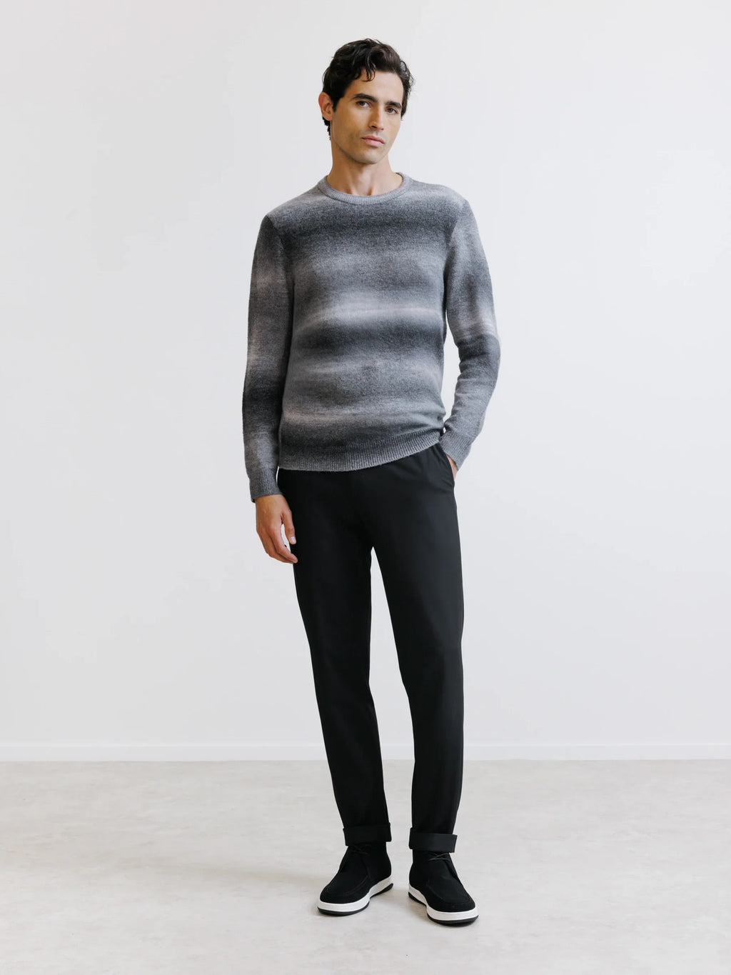 Pull fantaisie gris - IZAC