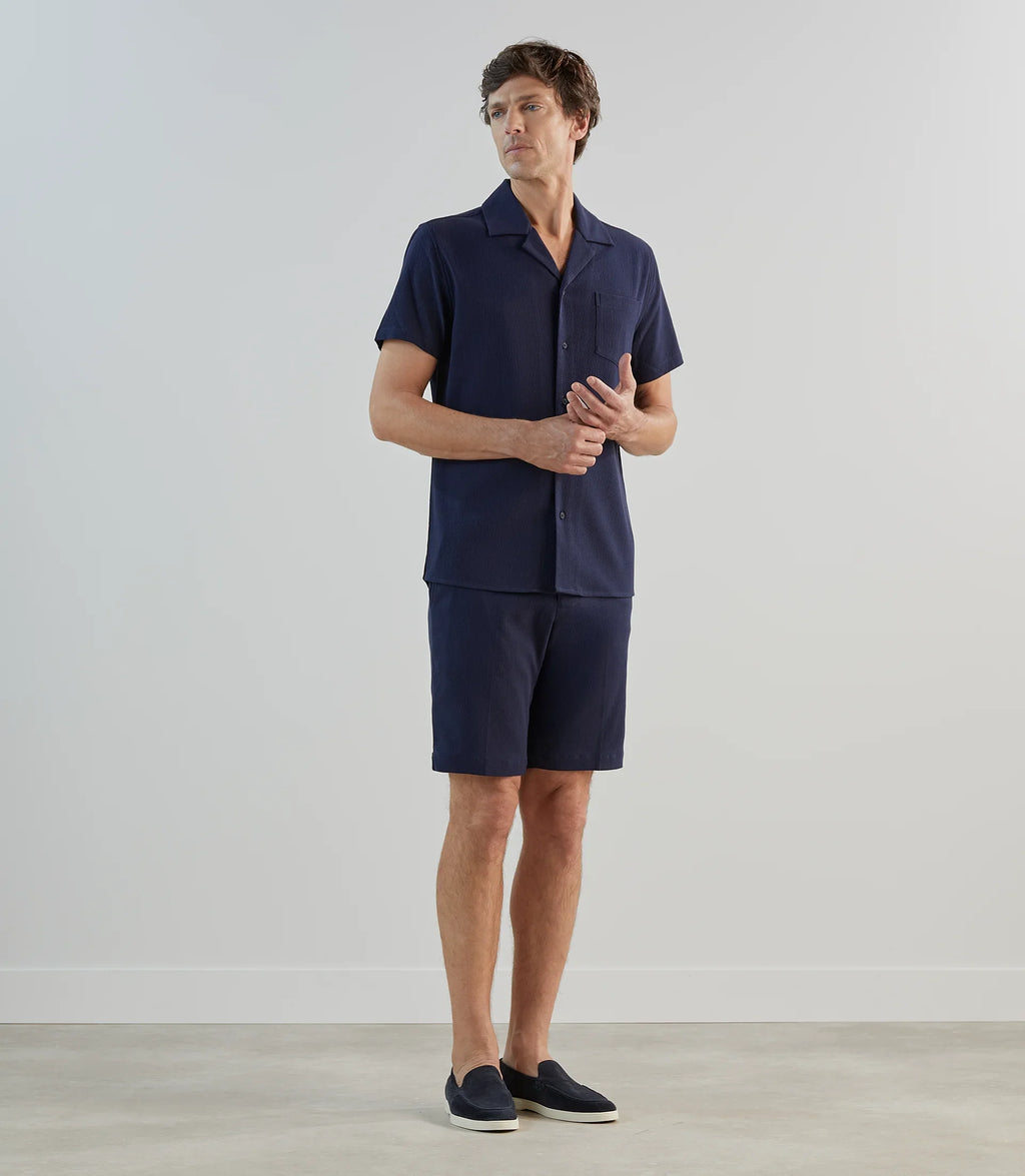 Chemise unie marine - IZAC