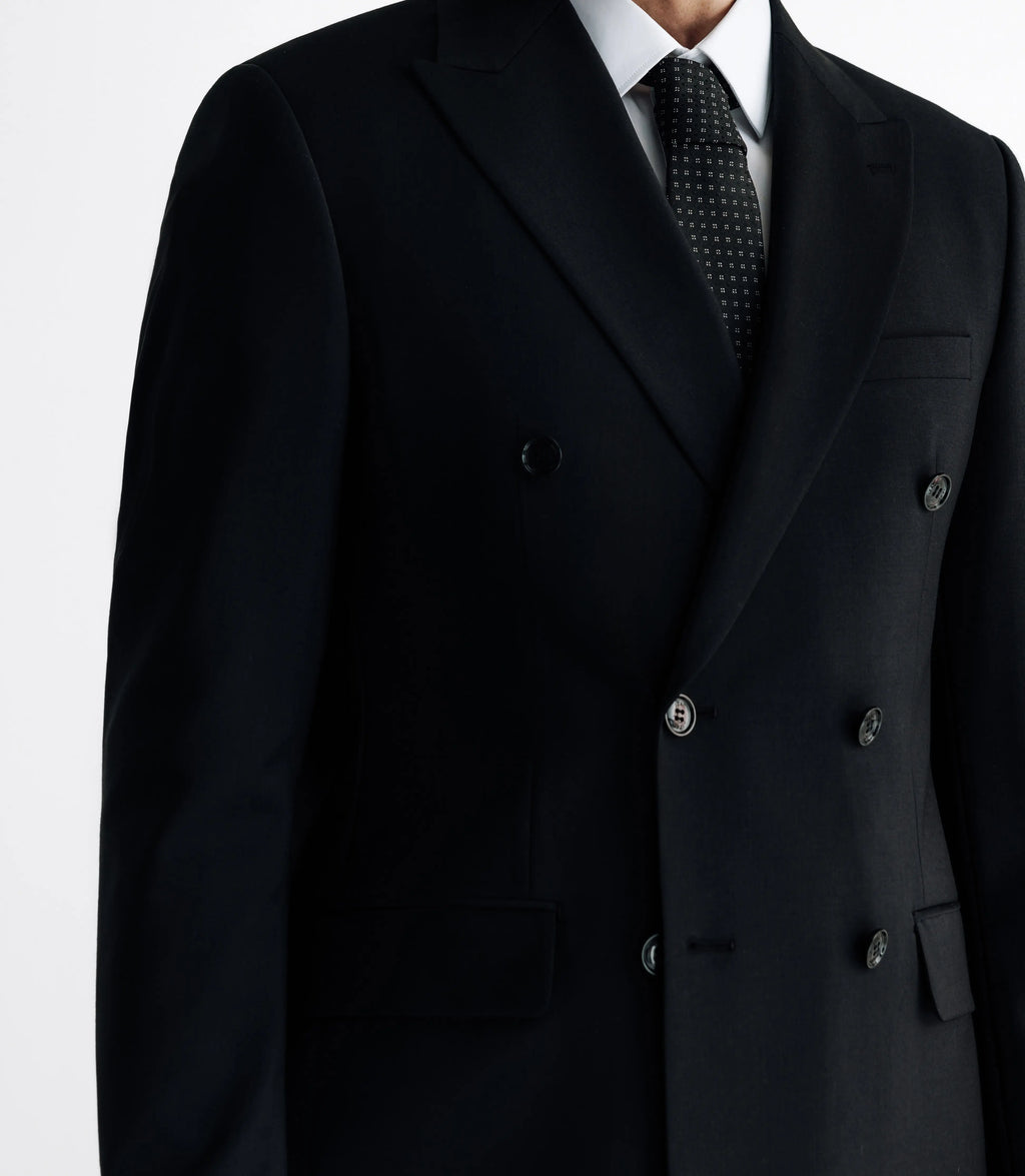 Costume croisé noir - IZAC
