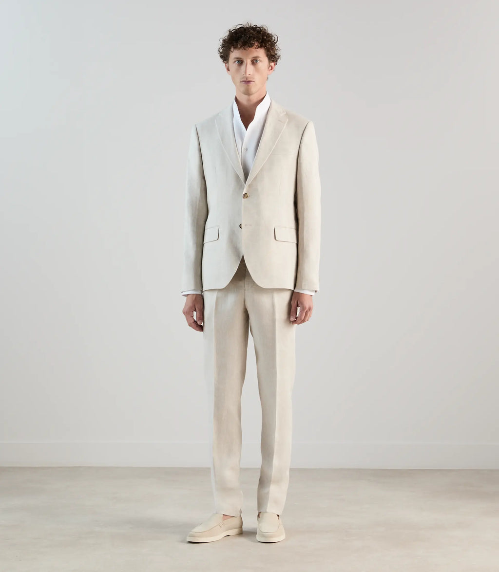 Veste ville 100% lin beige - IZAC