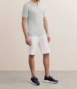 T-shirt boutonné vert - IZAC