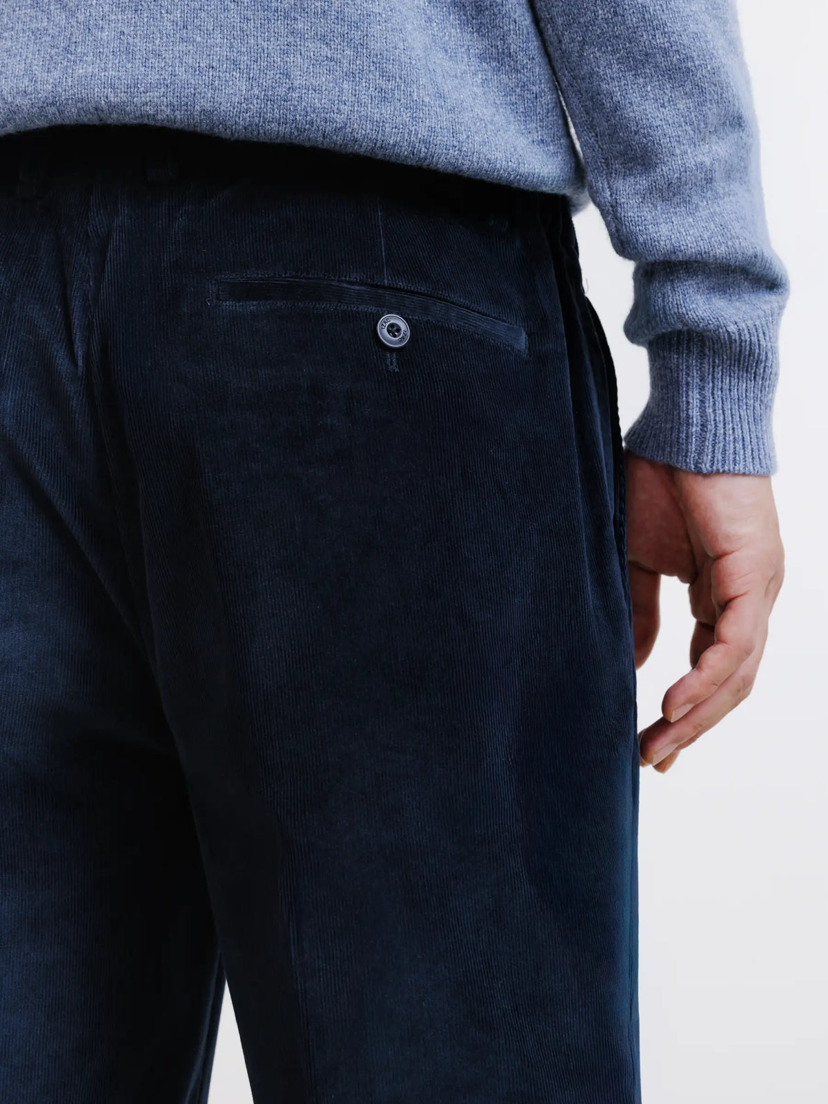 Pantalon en velours marine - IZAC