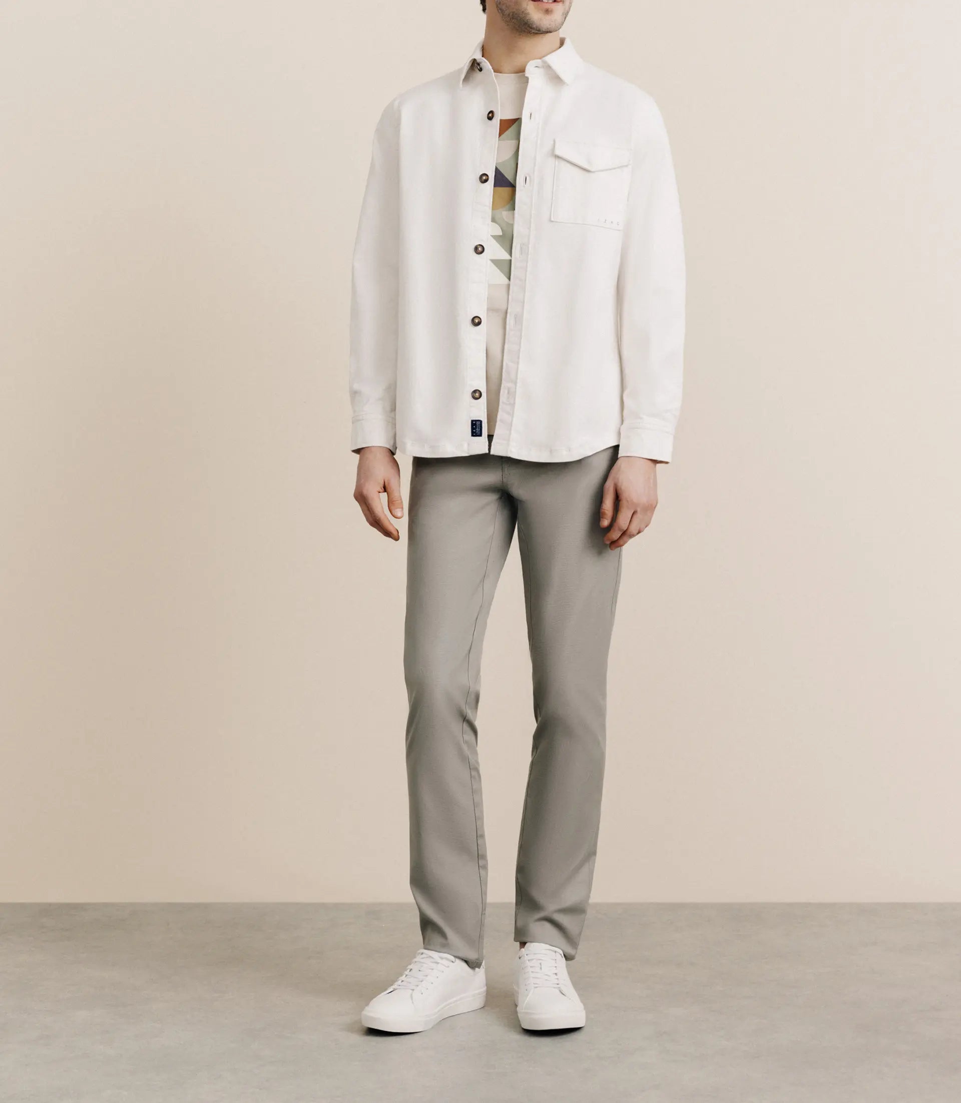 Surchemise manches longues écrue - IZAC