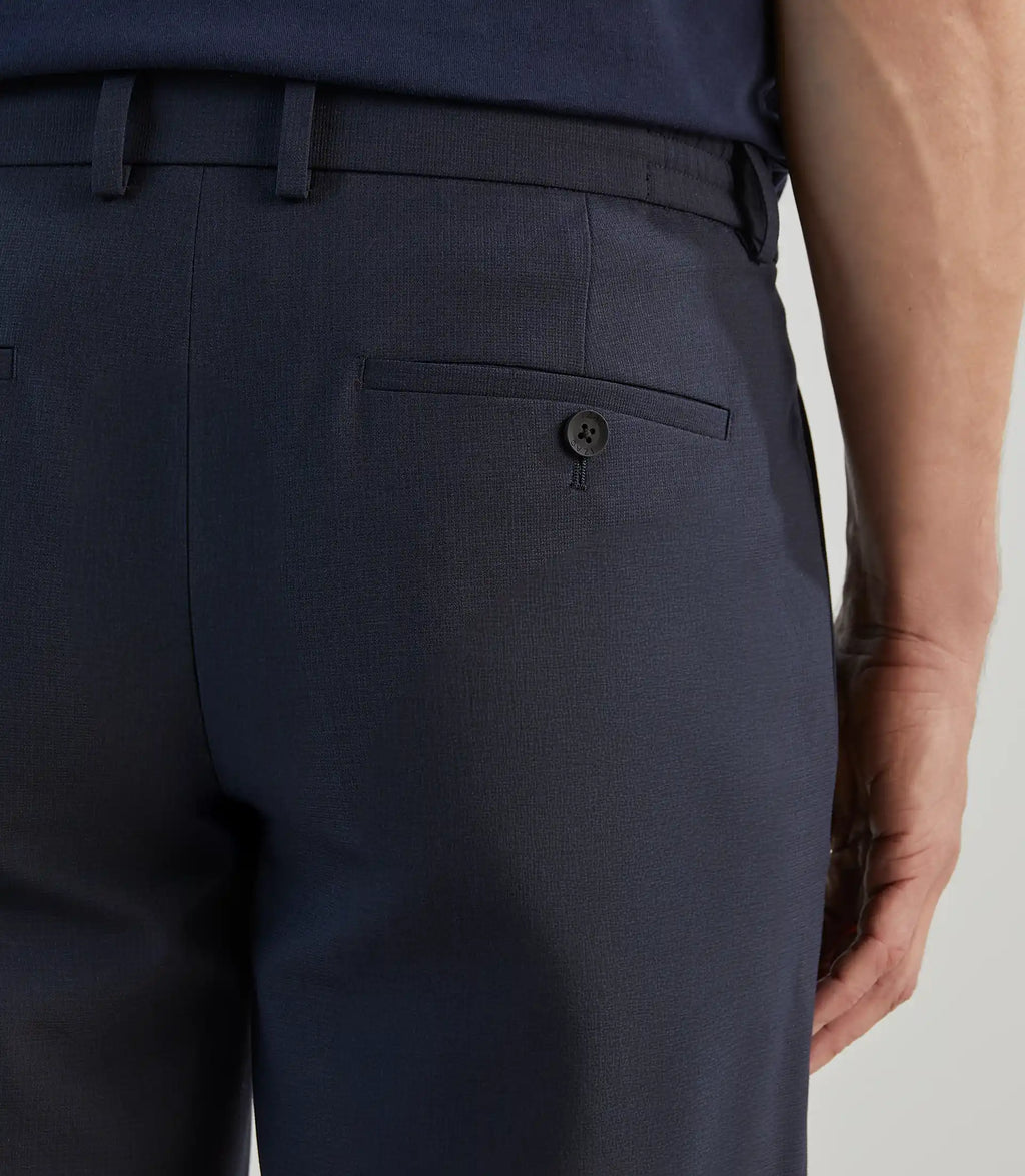 Pantalon ville à cordon de serrage marine - IZAC