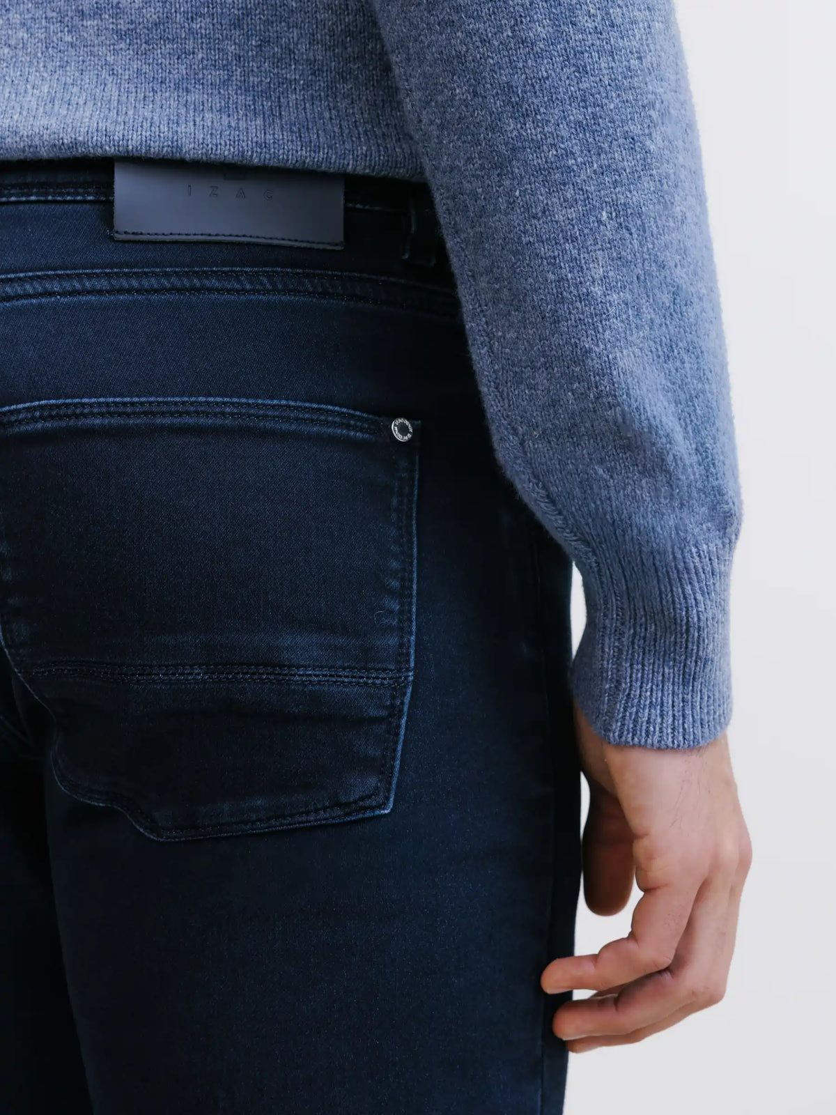 Jean 5 poches slim marine - IZAC
