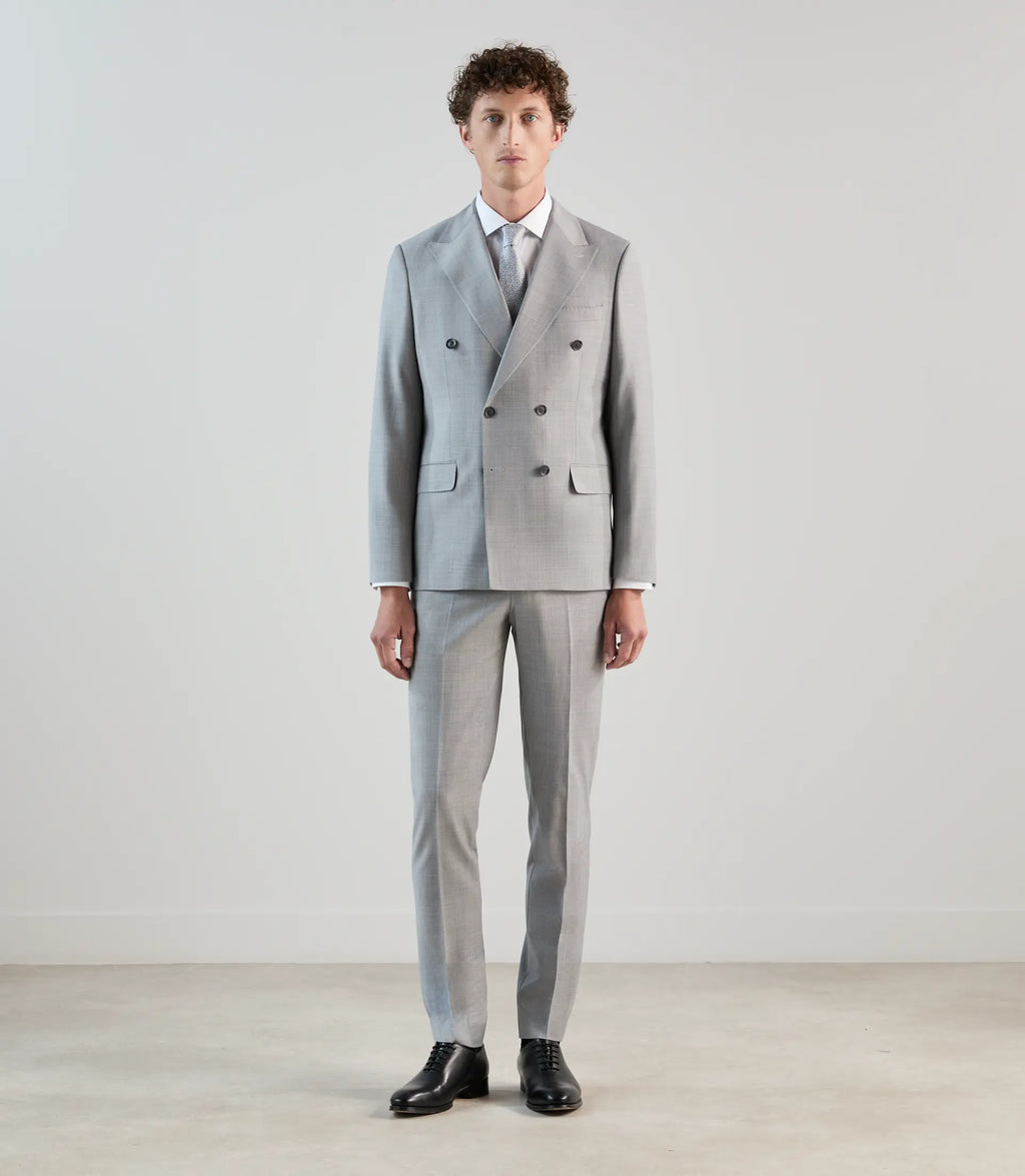 Costume croisé gris - IZAC
