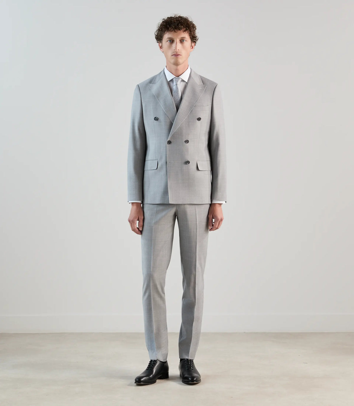 Costume croisé gris - IZAC