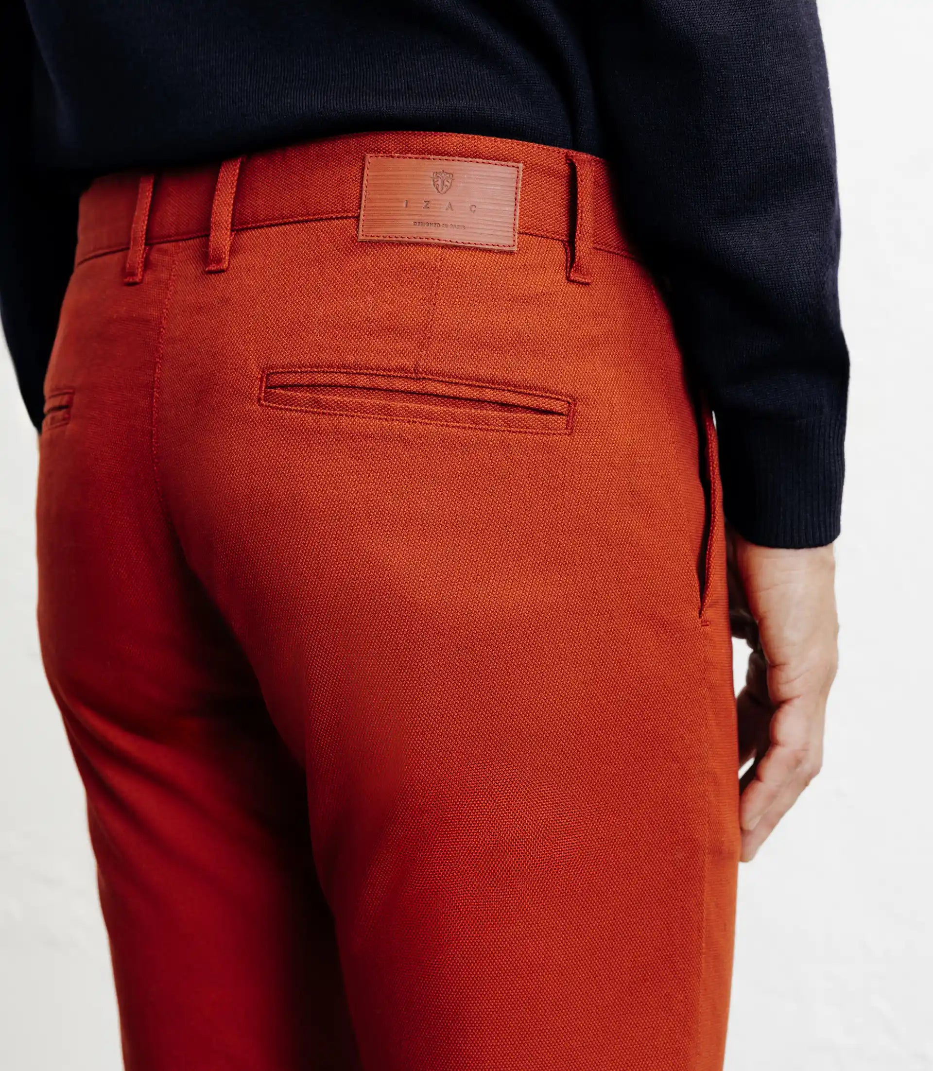 Pantalon armuré slim rouge - IZAC