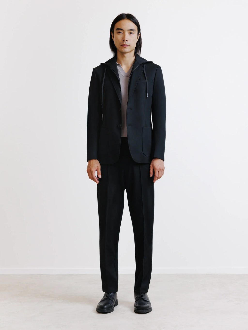 Veste en maille avec parementure noire - IZAC