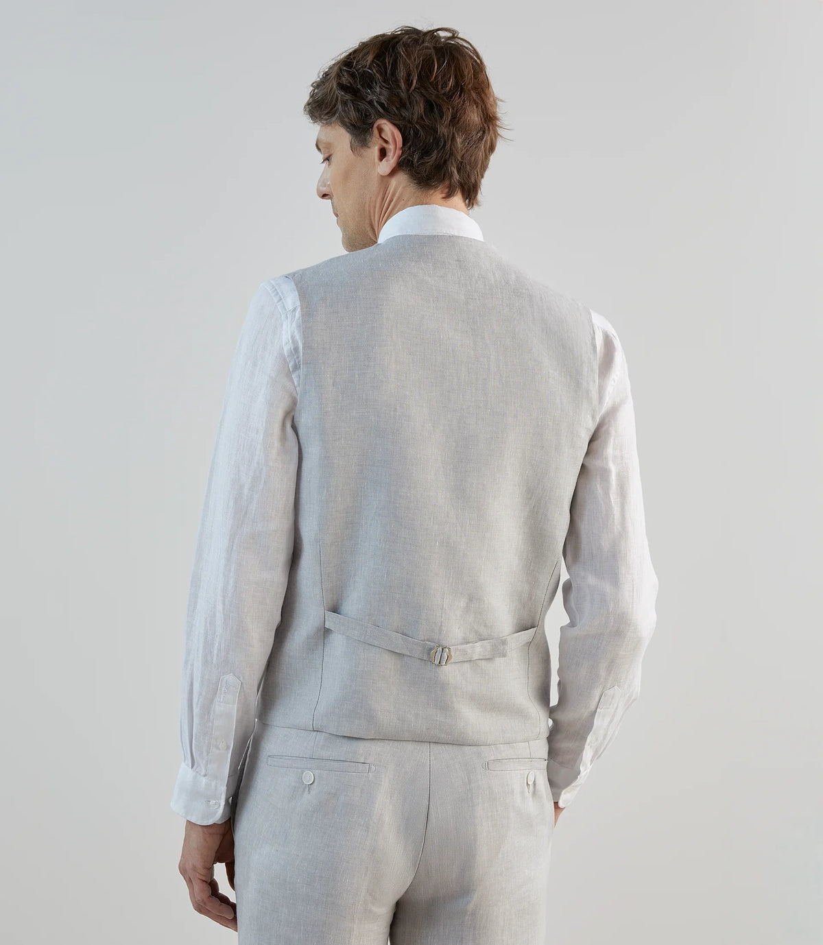 Gilet ville 100% lin gris - IZAC