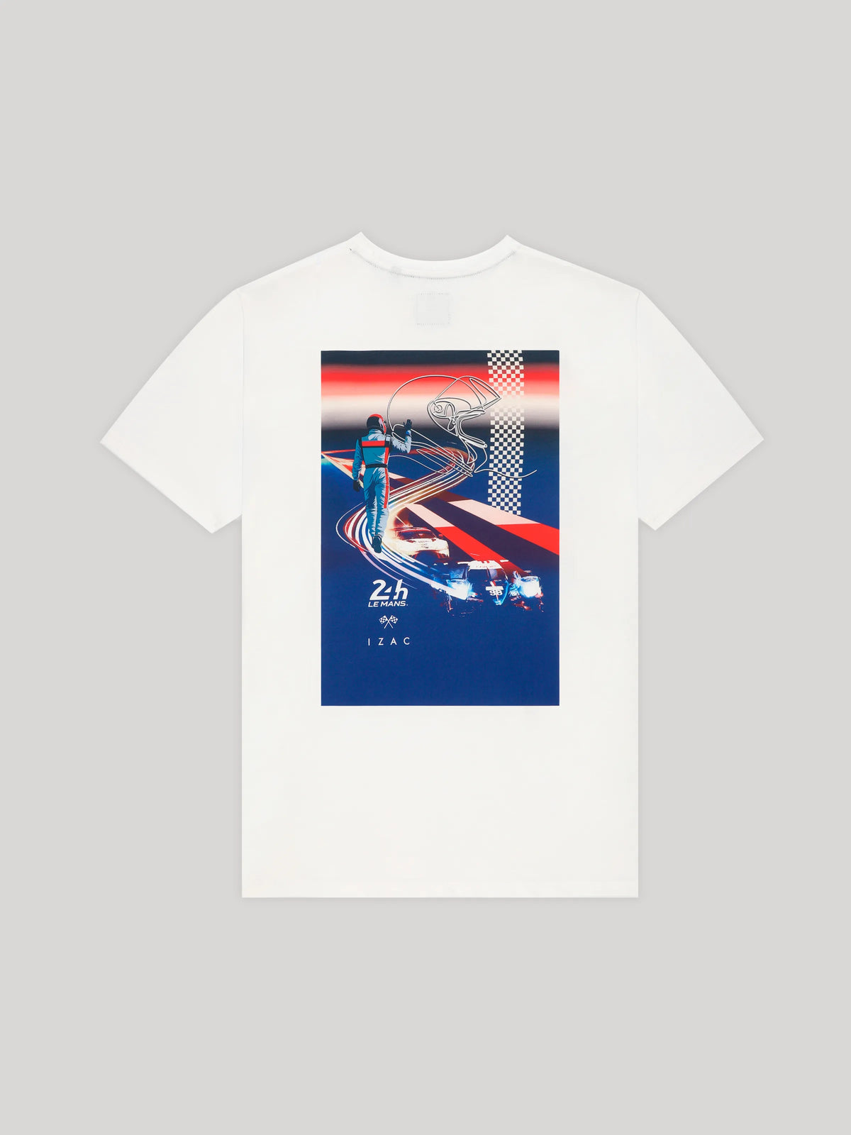 T-shirt col rond blanc 24h Le Mans - IZAC
