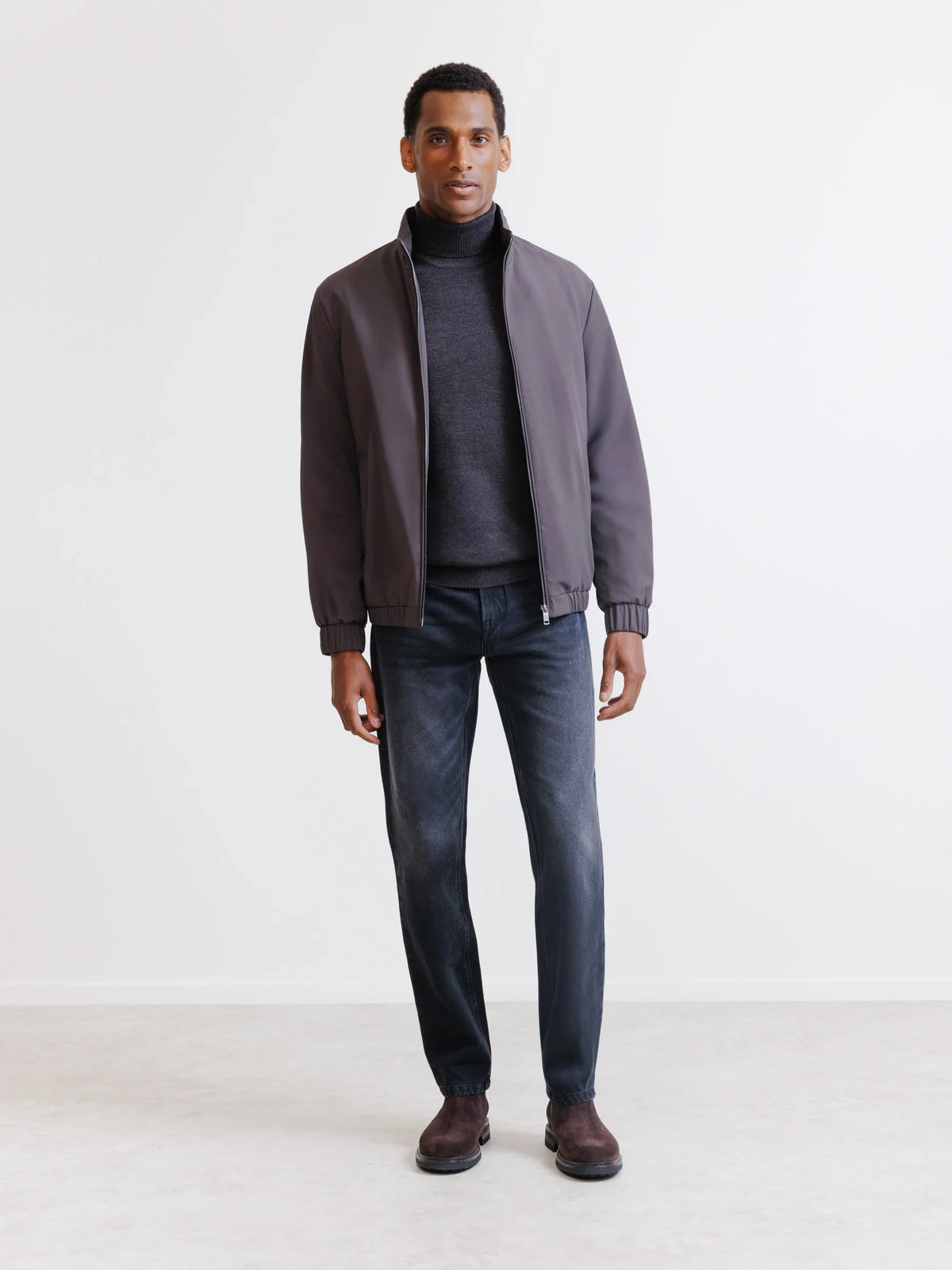 Blouson avec capuche marron - IZAC