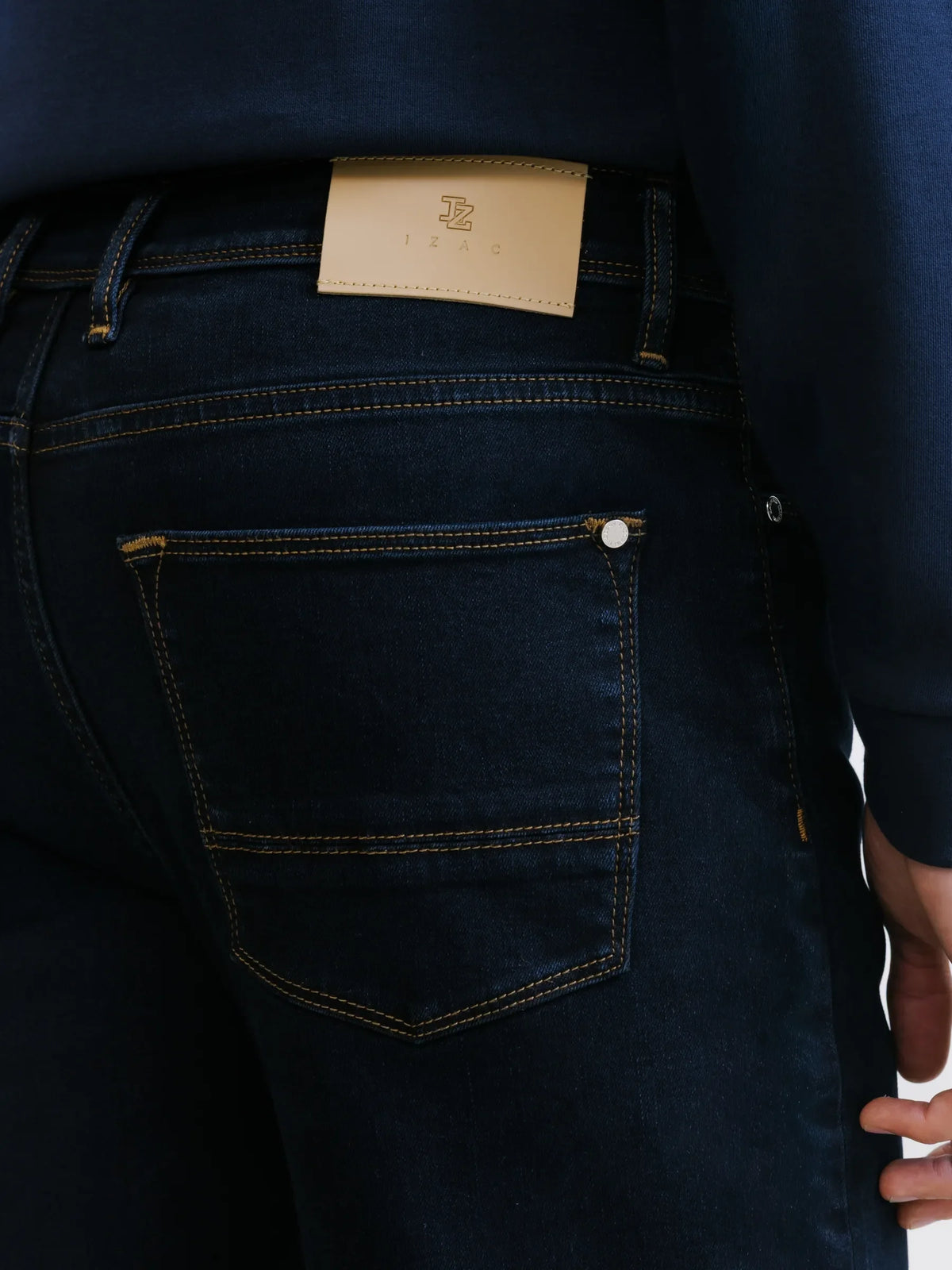Jean 5 poches slim marine foncé - IZAC