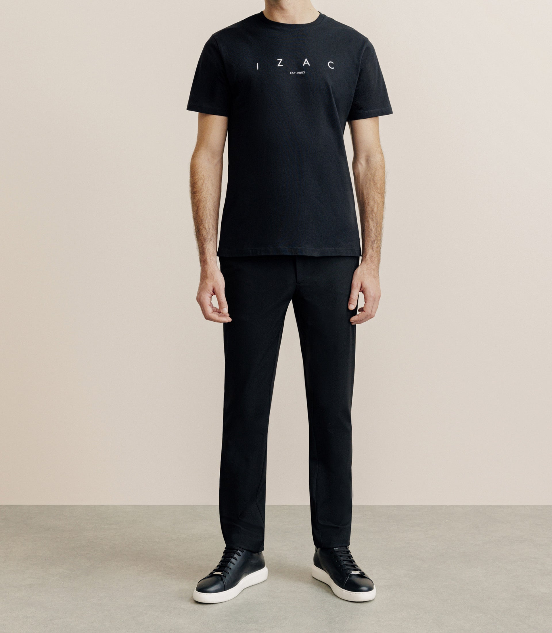 T-shirt imprimé noir - IZAC