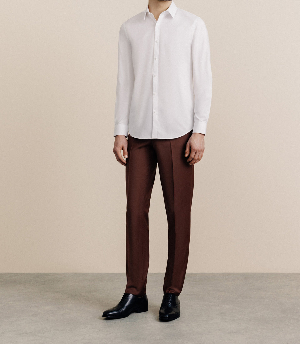 Chemise col français blanche - IZAC