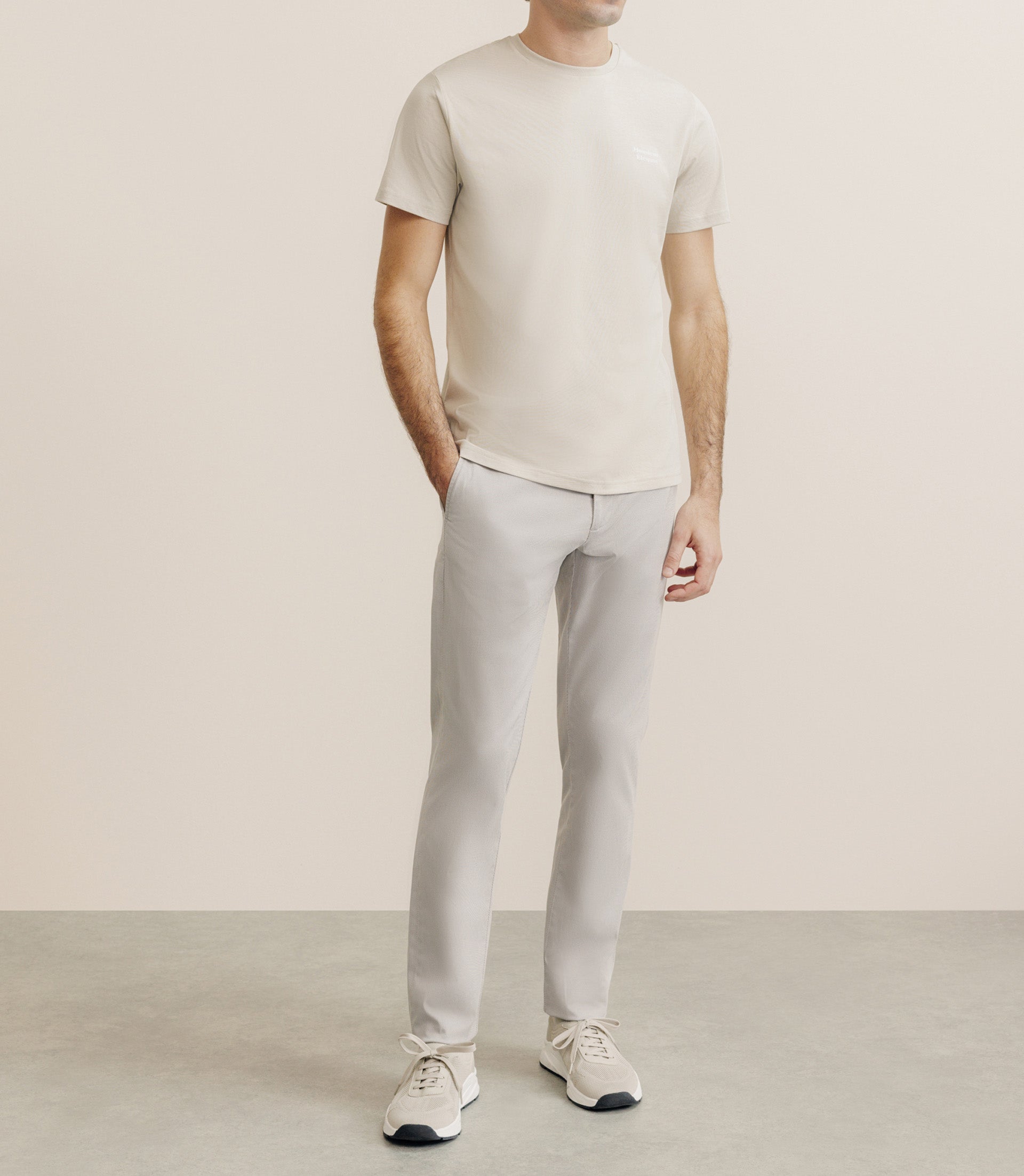 T-shirt flocking beige - IZAC