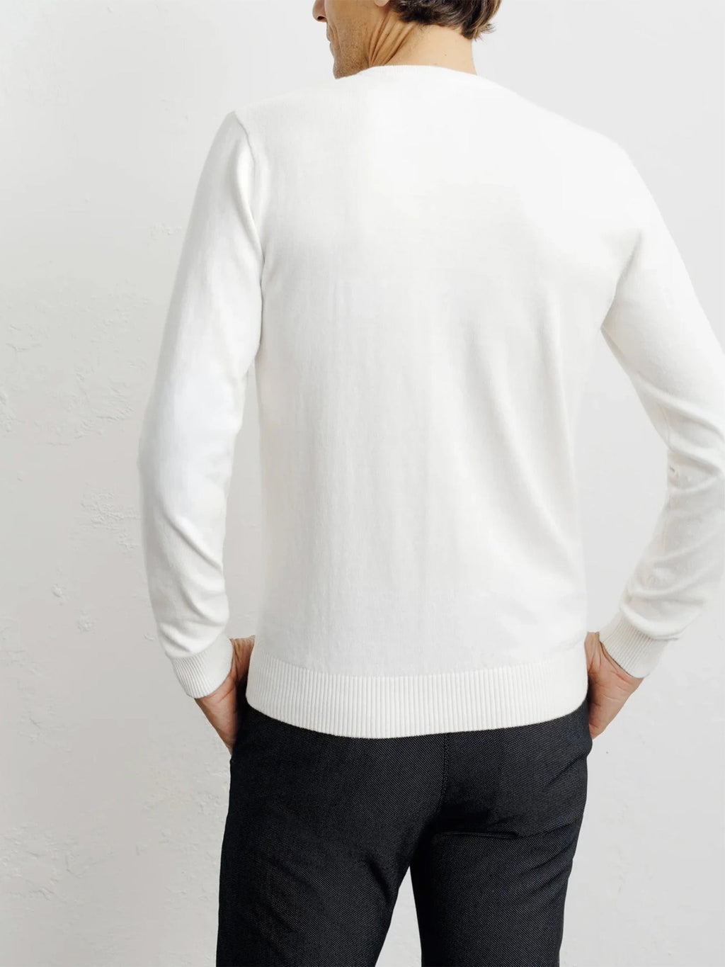 Pull col V écru - IZAC
