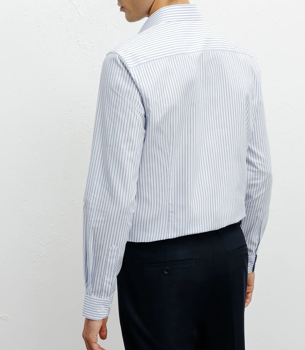 Chemise casual à rayures ciel - IZAC
