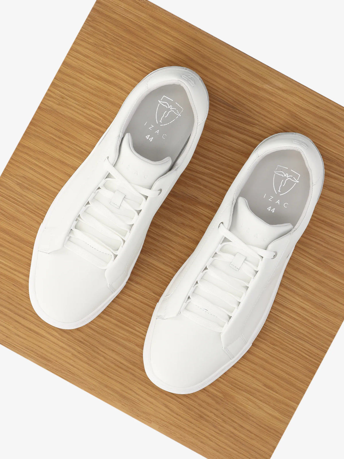 Baskets en cuir blanc - IZAC
