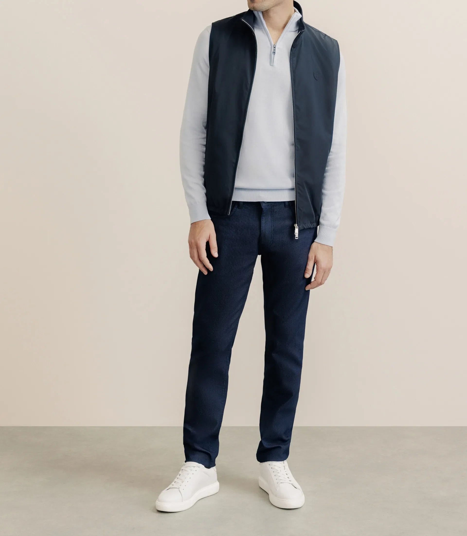 Blouson sans manche marine - IZAC