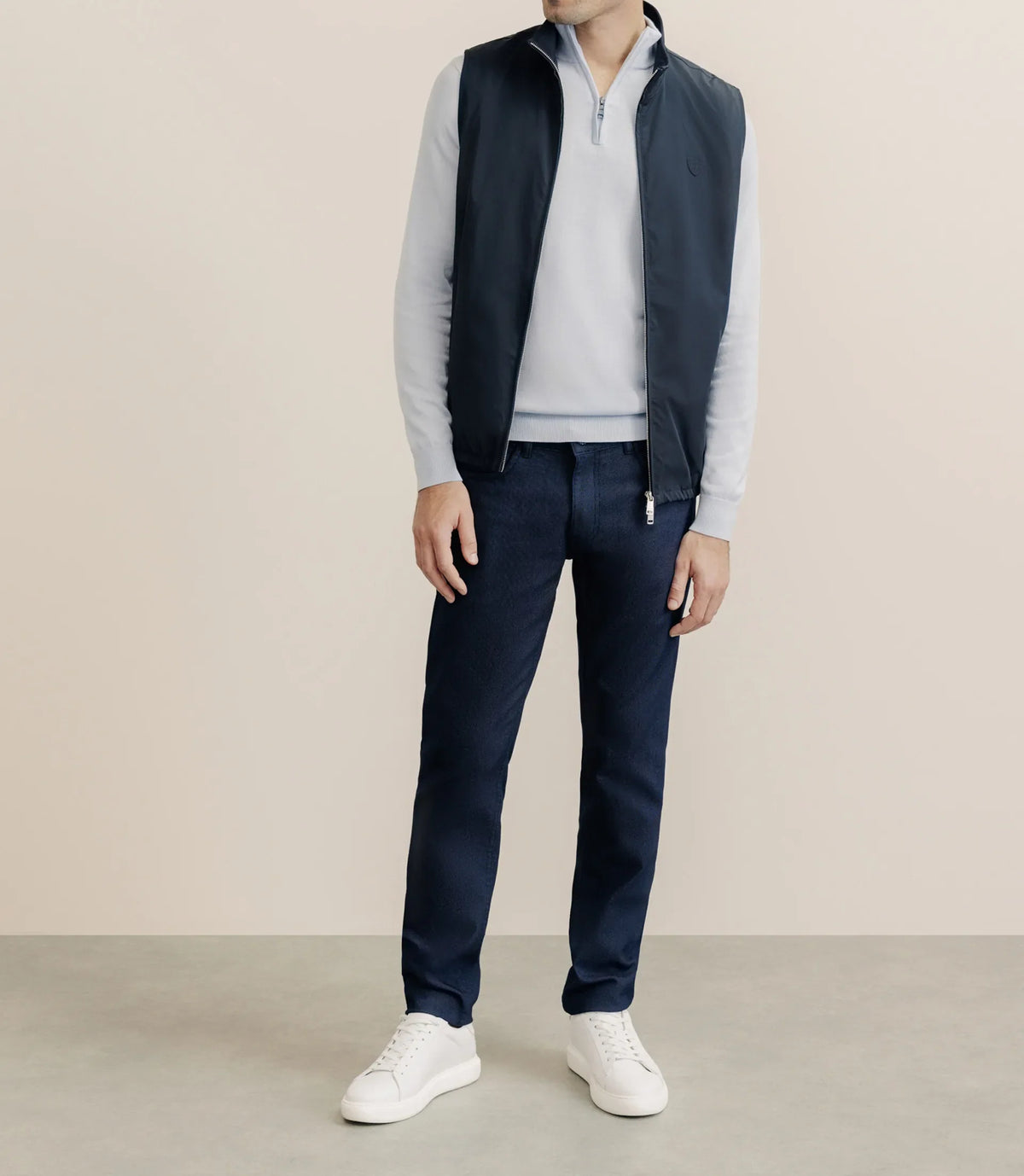 Blouson sans manche marine - IZAC