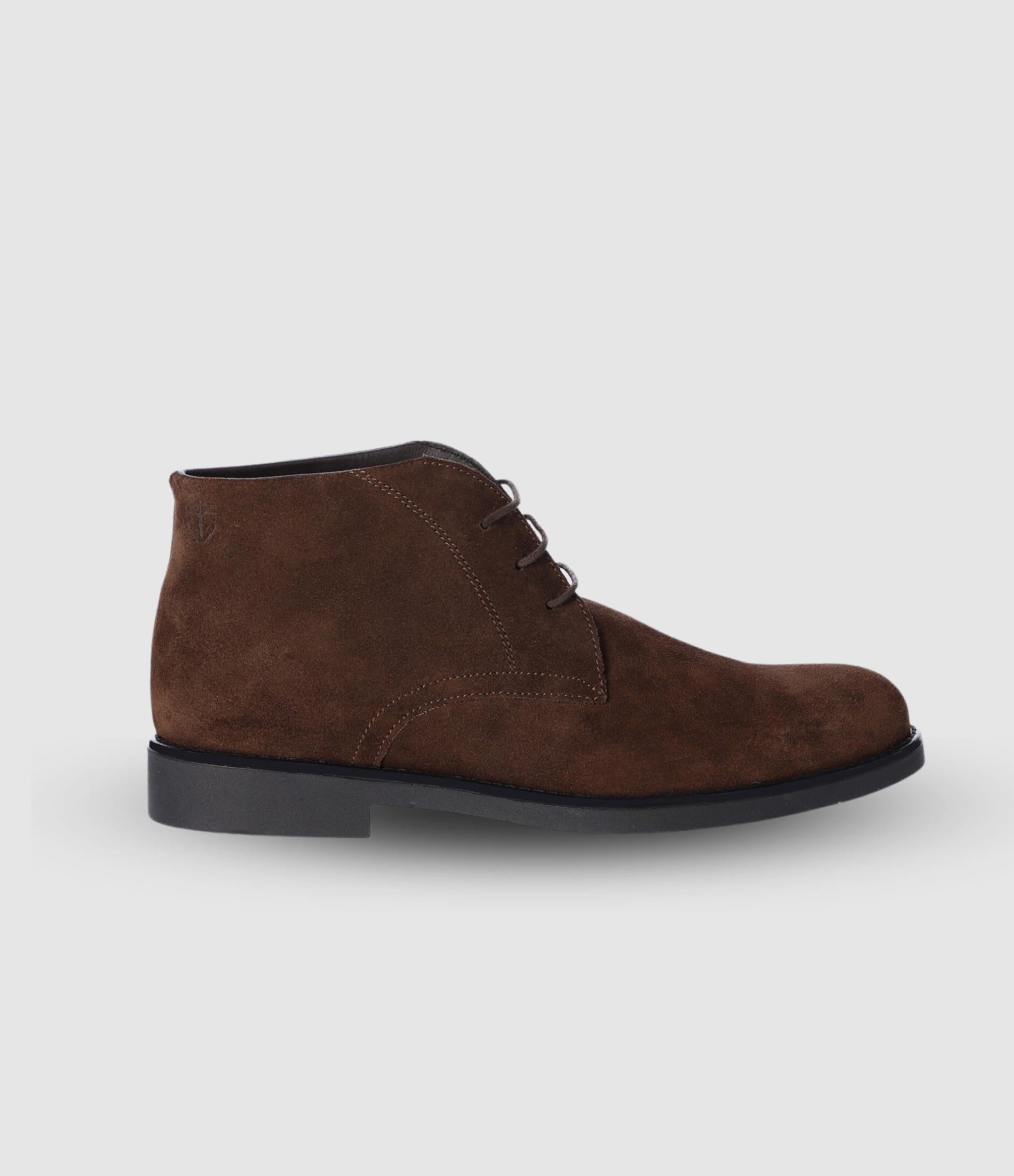 Bottines suede à lacets marron ODESSA - IZAC
