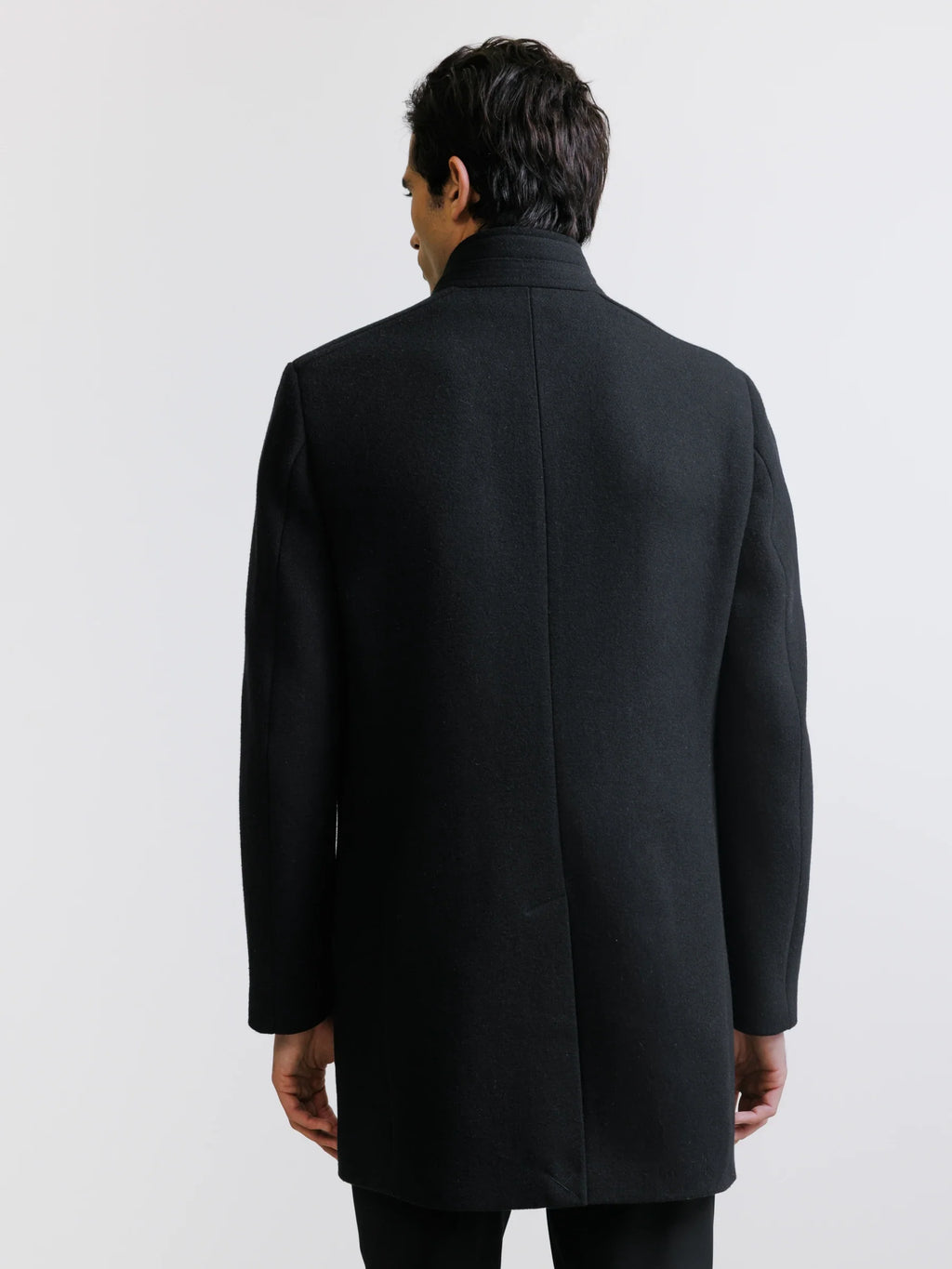 Manteau col montant noir - IZAC