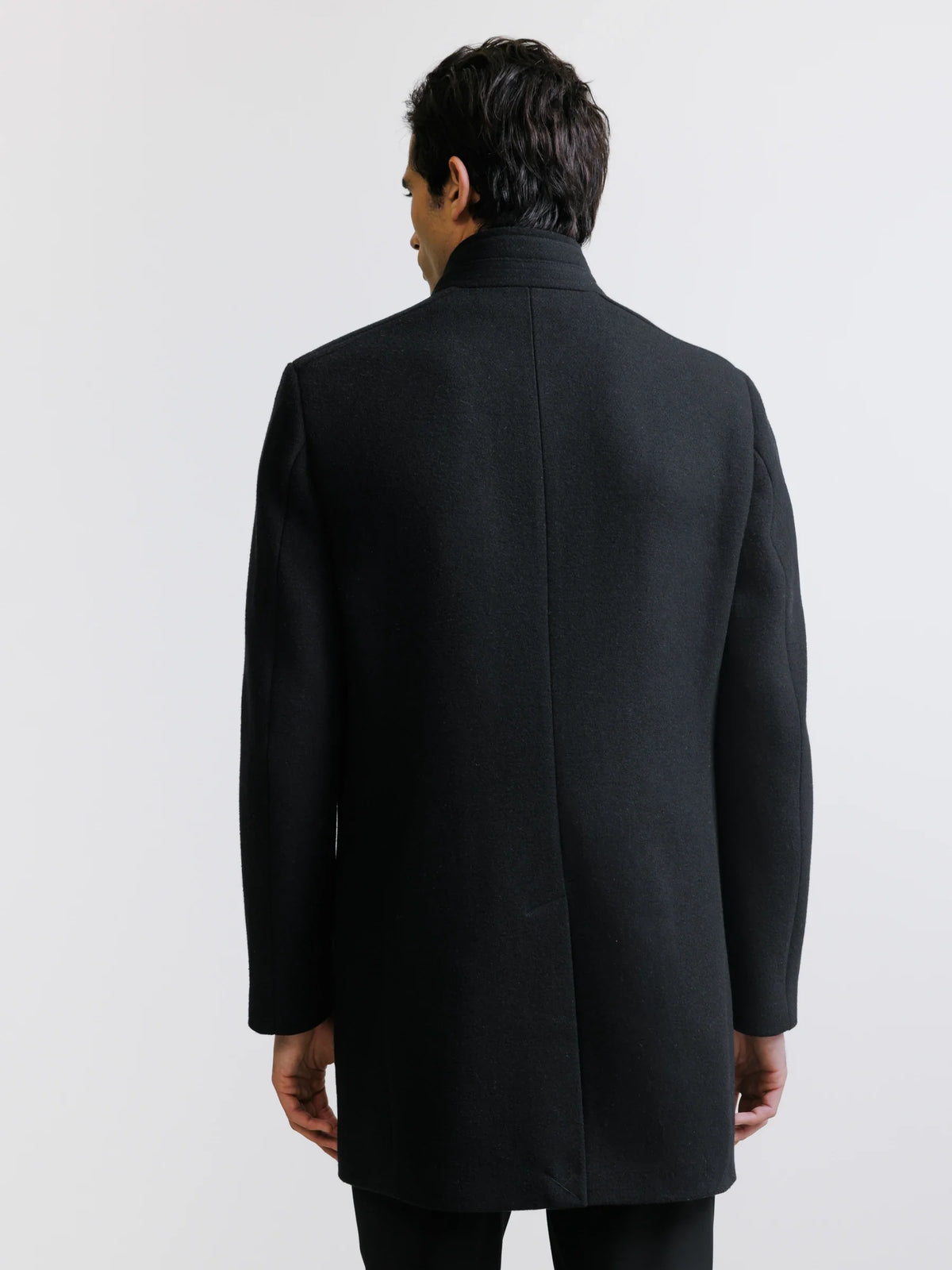Manteau col montant noir - IZAC