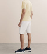 T-shirt en lin boutonné jaune - IZAC