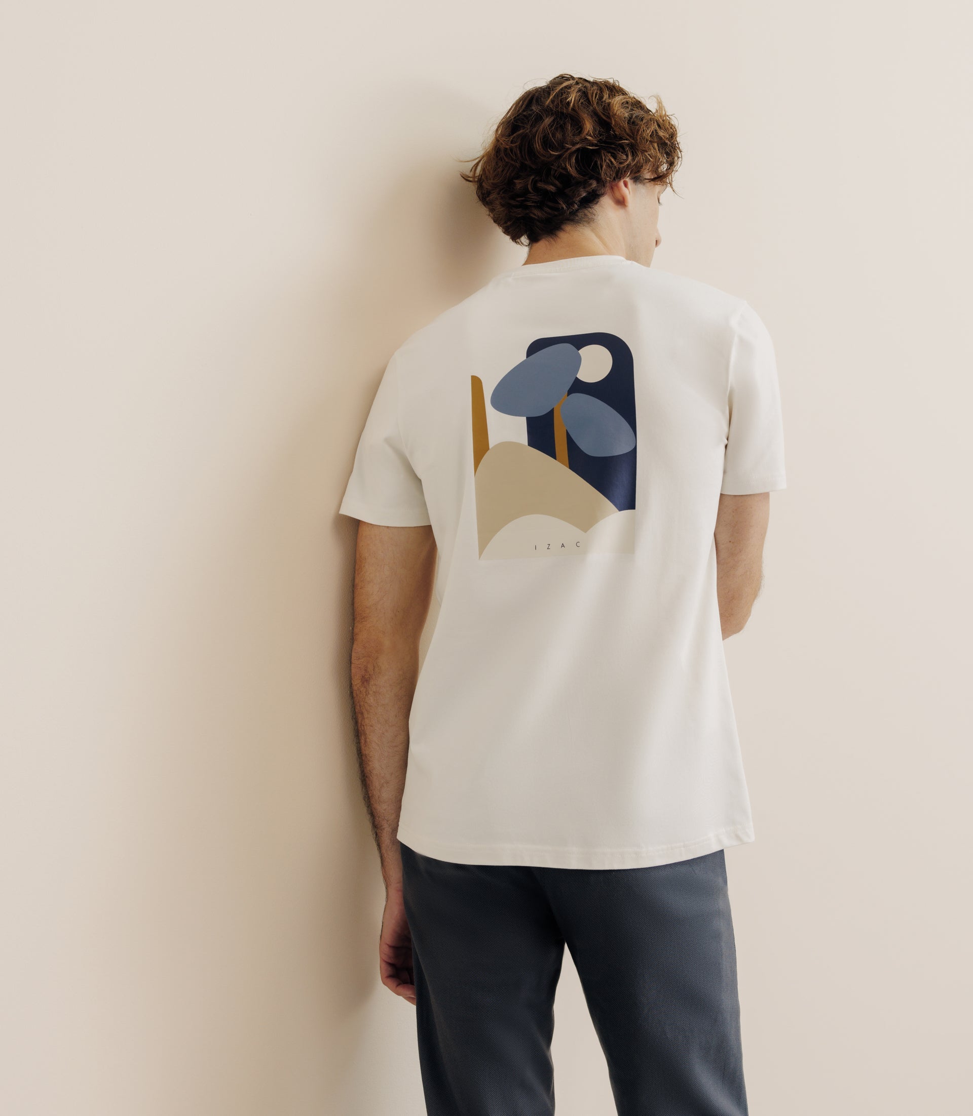 T-shirt col rond écru - IZAC