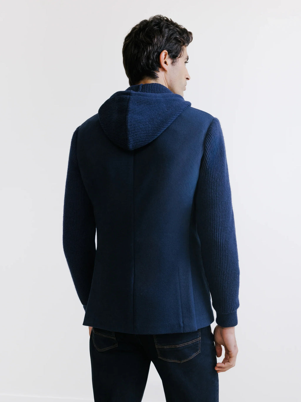 Veste en maille marine - IZAC