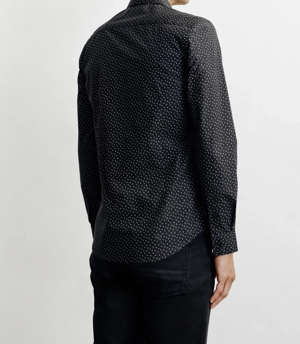 Chemise ville imprimée noire - IZAC