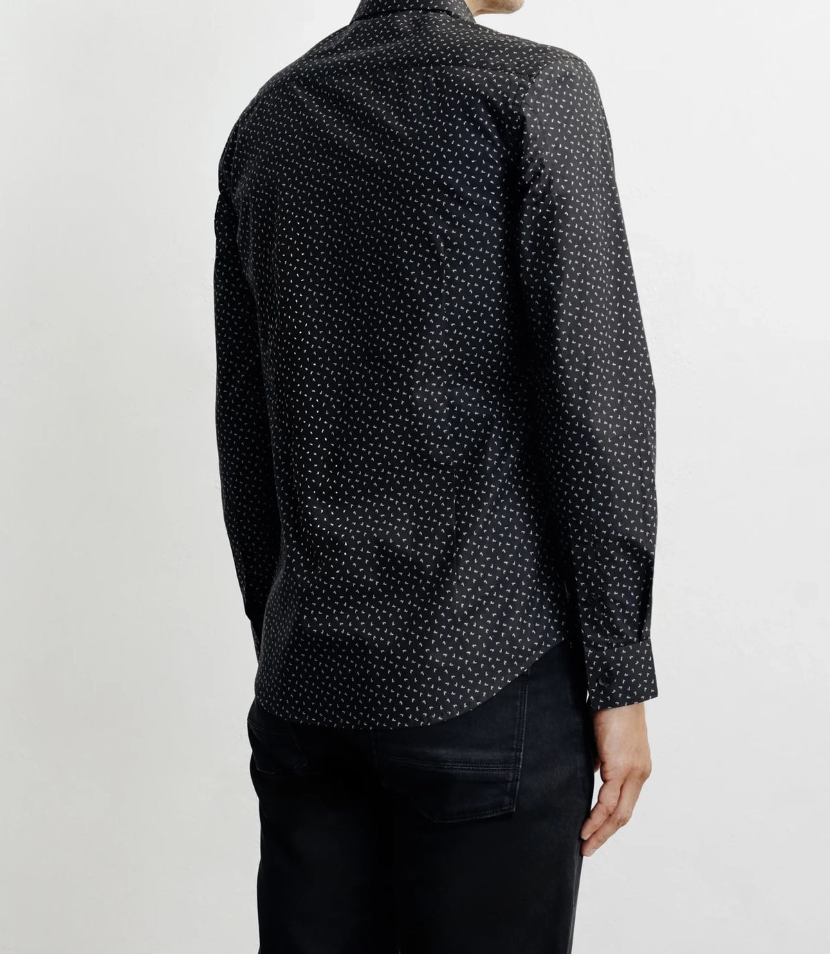 Chemise ville imprimée noire - IZAC