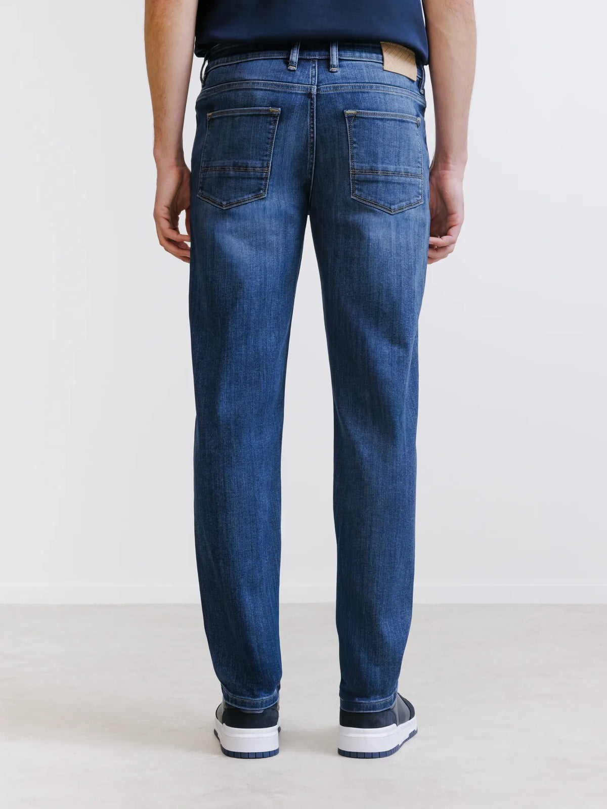 Jean 5 poches droit bleu - IZAC