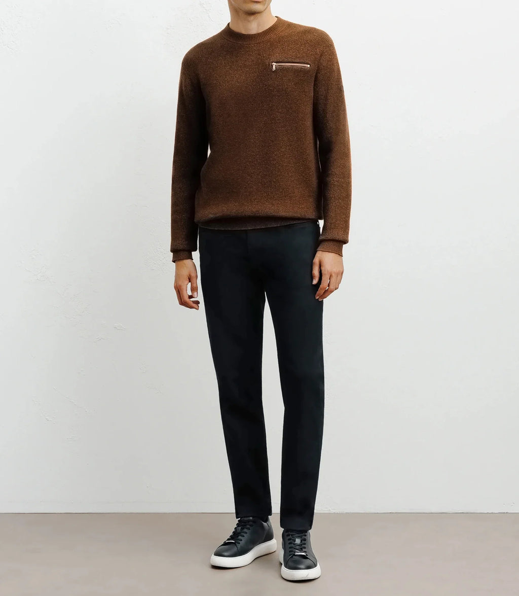 Pull col rond bronze - IZAC