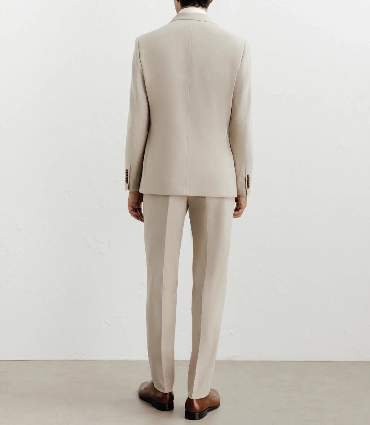 Costume croisé beige - IZAC