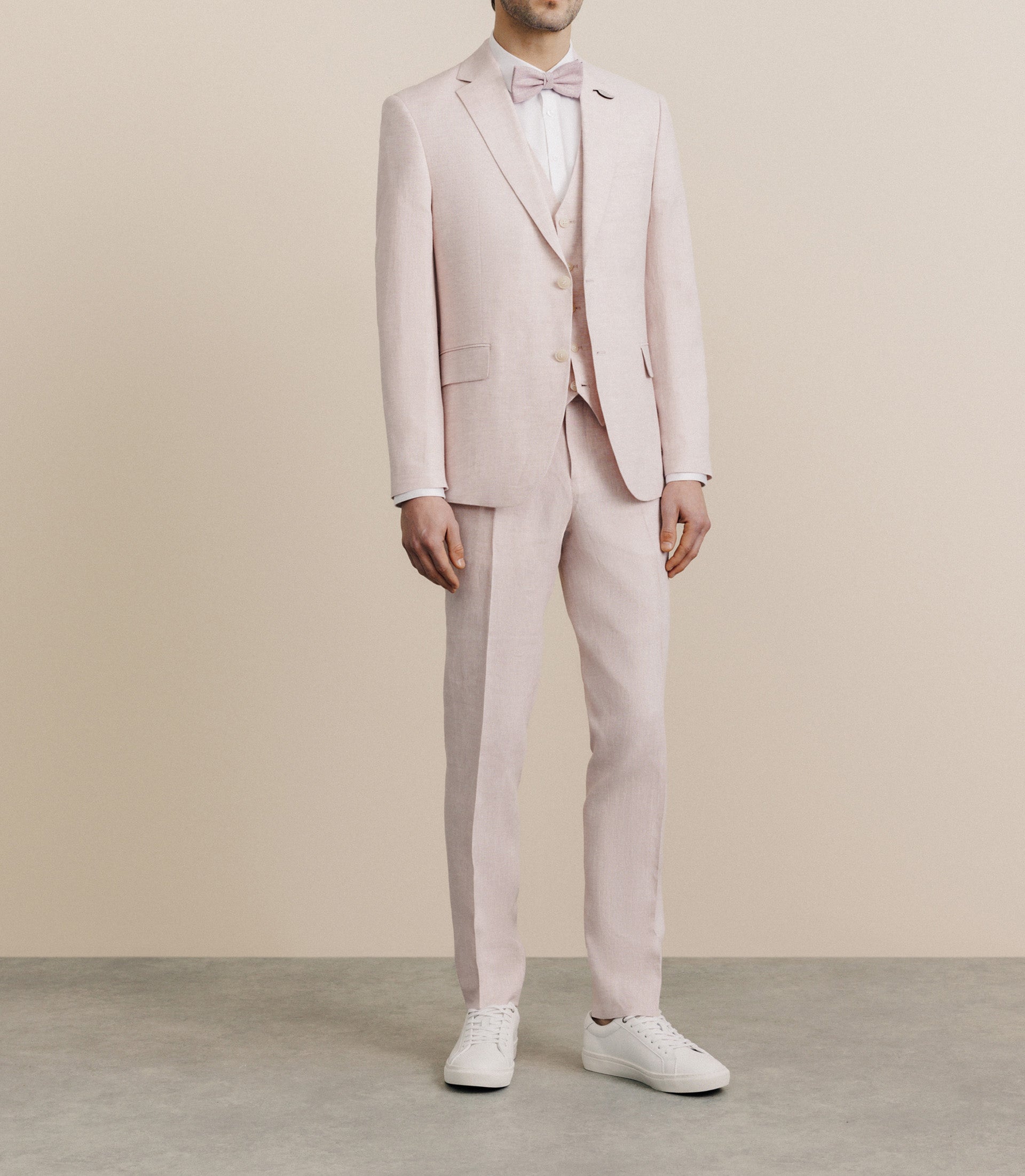 Veste ville 100% lin séparable rose - IZAC