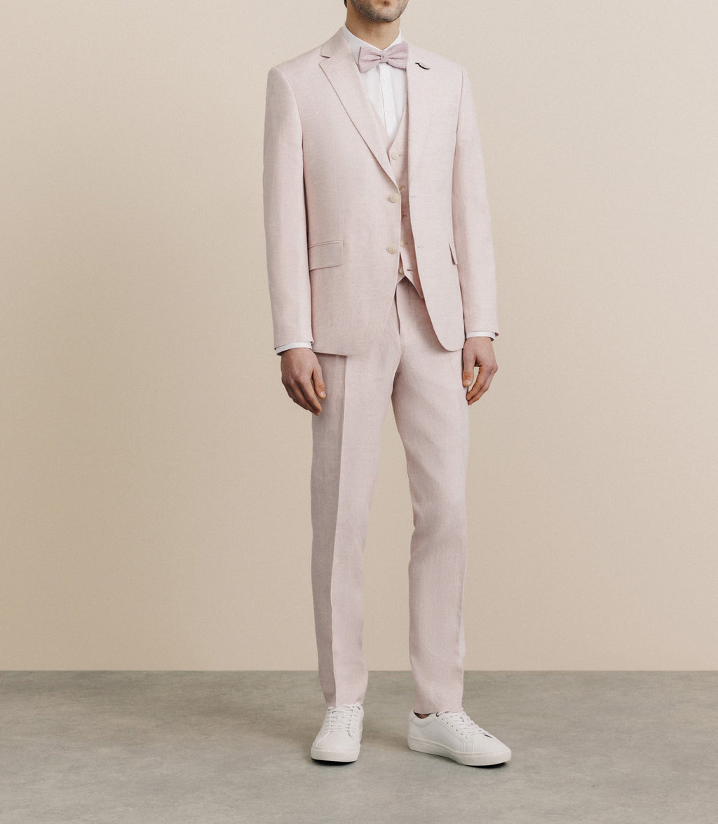 Veste ville 100% lin séparable rose - IZAC