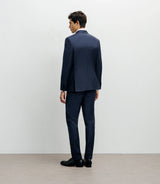 Costume 2 boutons laine majoritaire bleu - IZAC