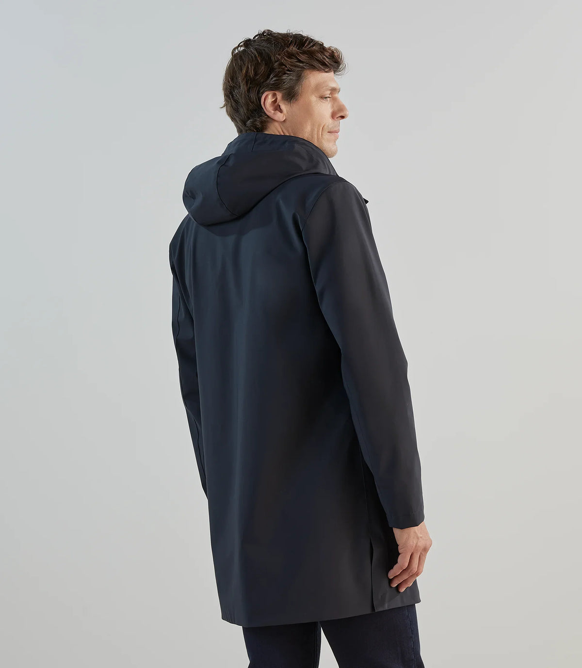 Parka légère à capuche marine - IZAC