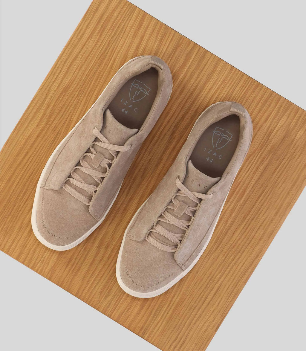 Basket en suède beige - IZAC