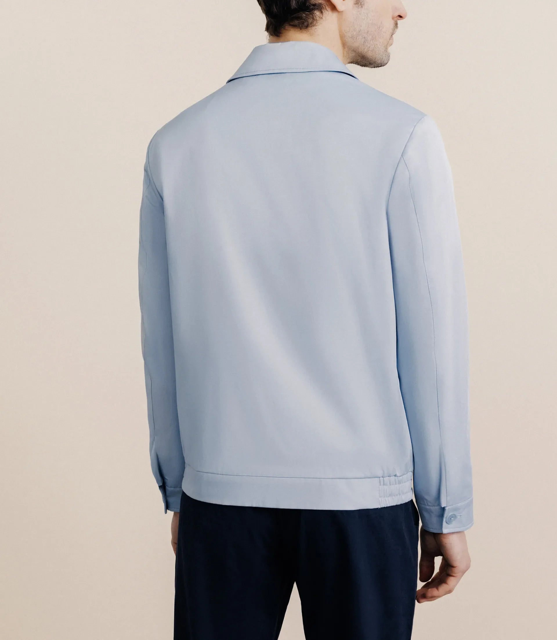 Blouson col chemise ciel - IZAC