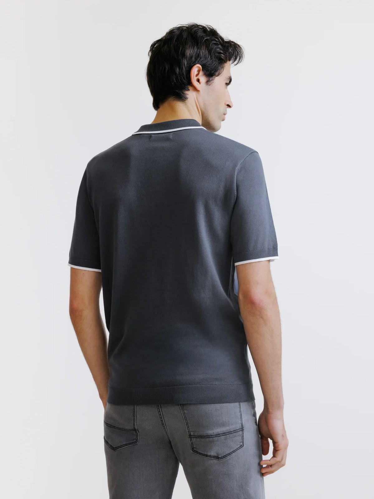 Polo en maille anthracite - IZAC