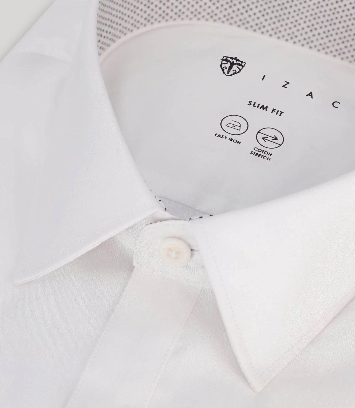 Chemise ville avec coudières blanche - IZAC