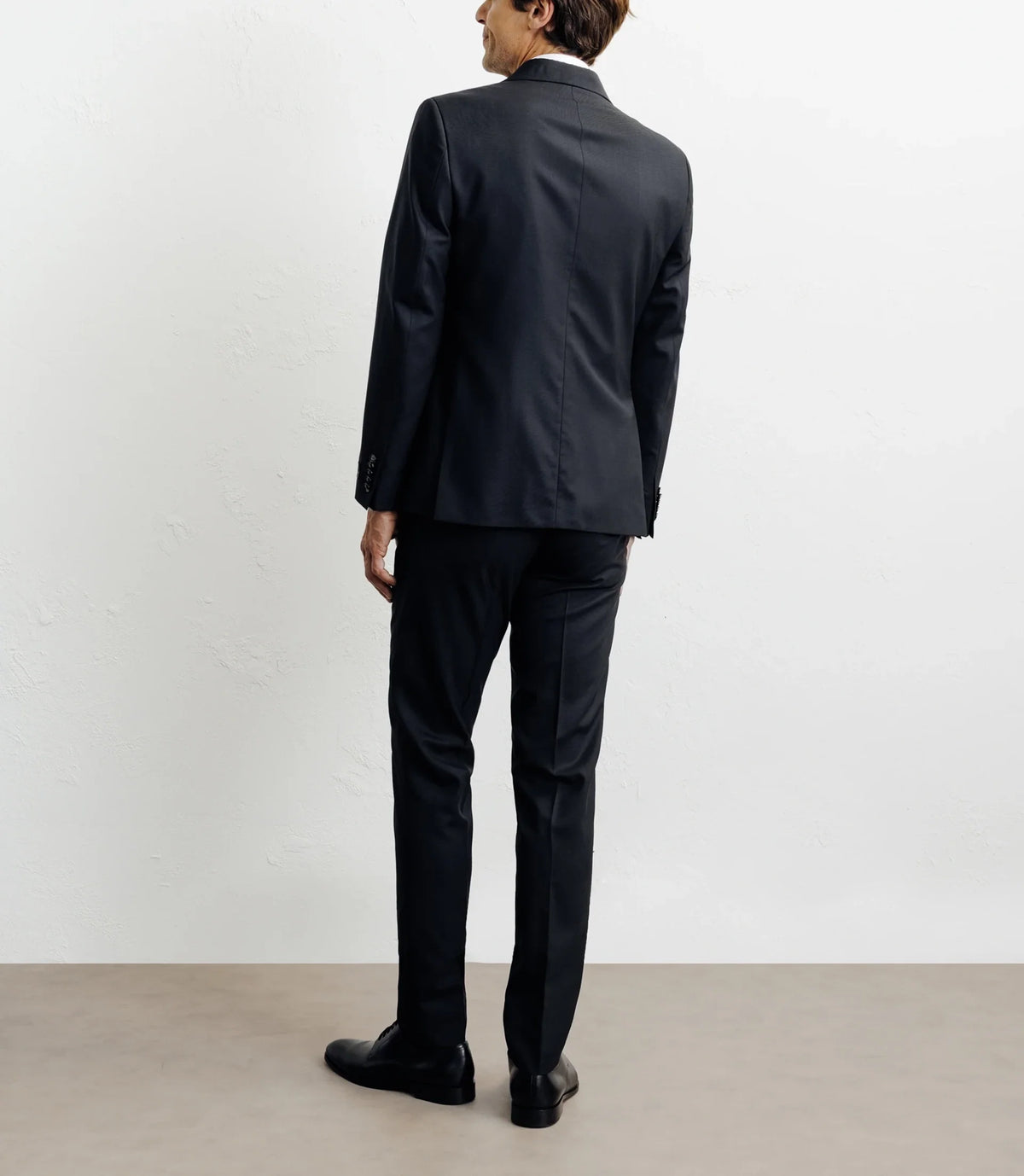 Costume croisé 100% laine noir - IZAC