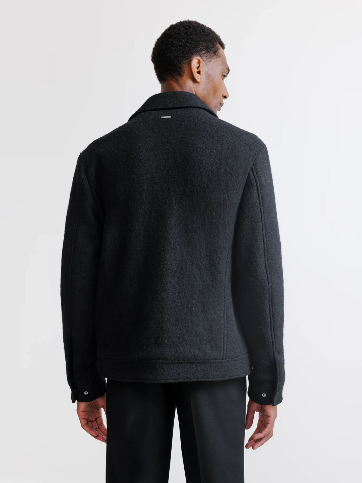 Blouson col chemise noir - IZAC