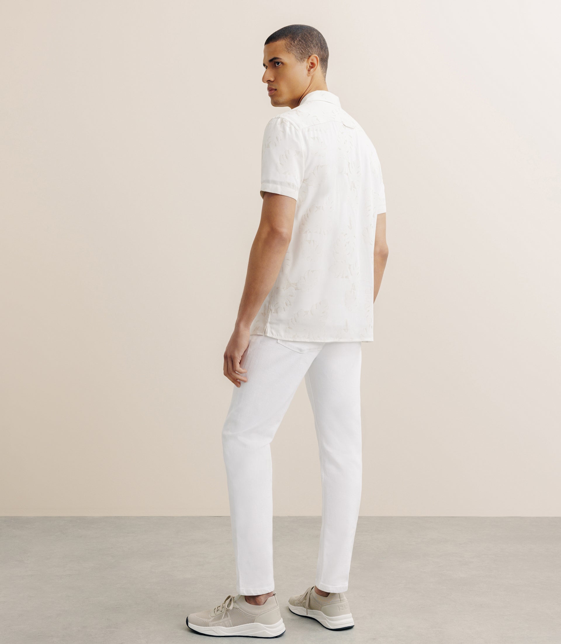 Chemise fantaisie beige - IZAC