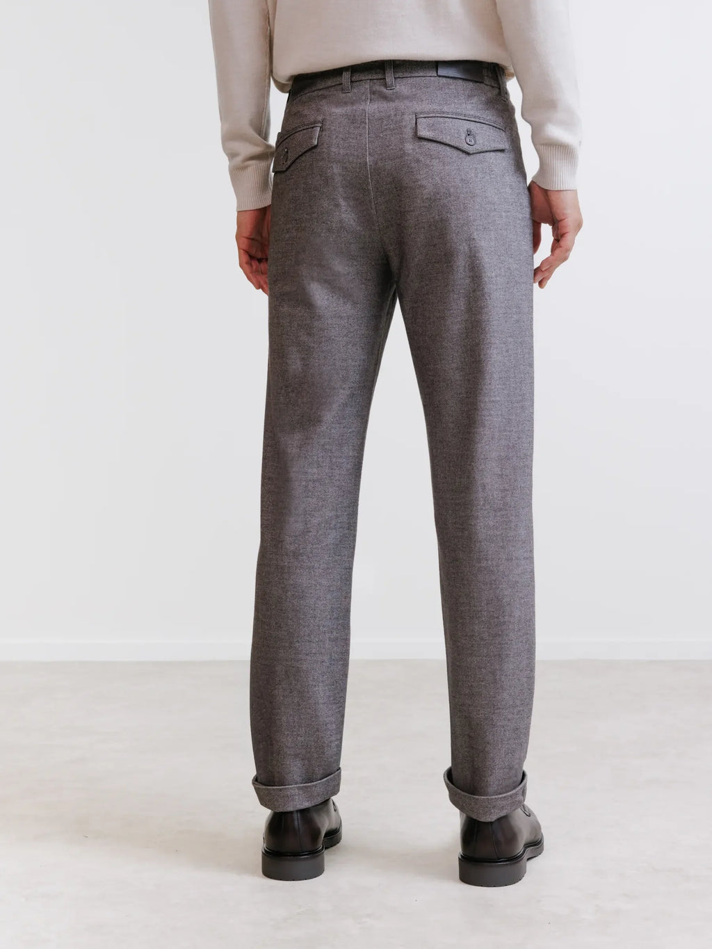 Pantalon flanelle chocolat - IZAC